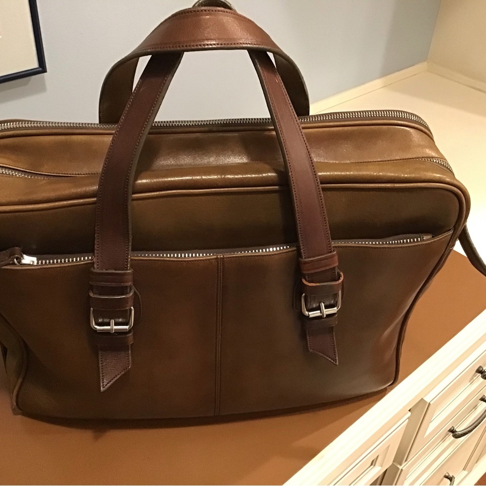 Cole Haan Brown Leather Briefcase